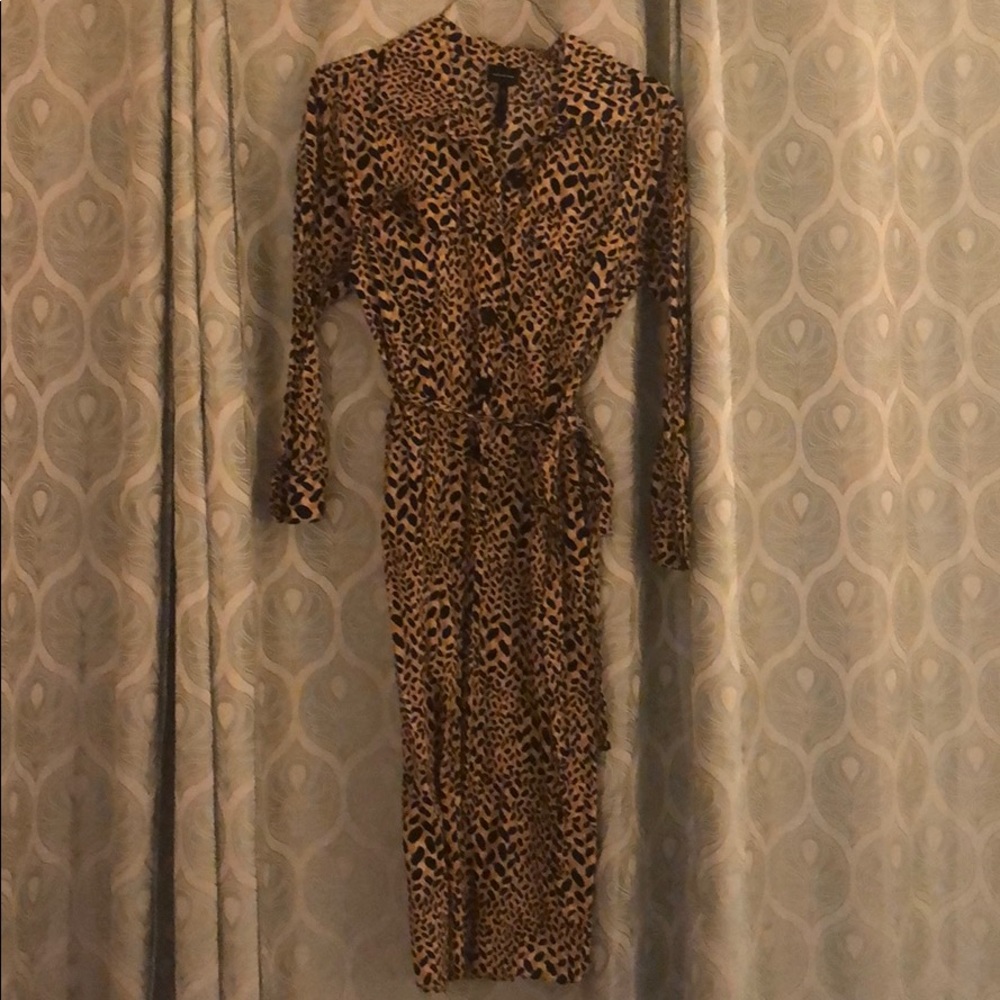 Who What Wear Size L Cheetah Print Dress